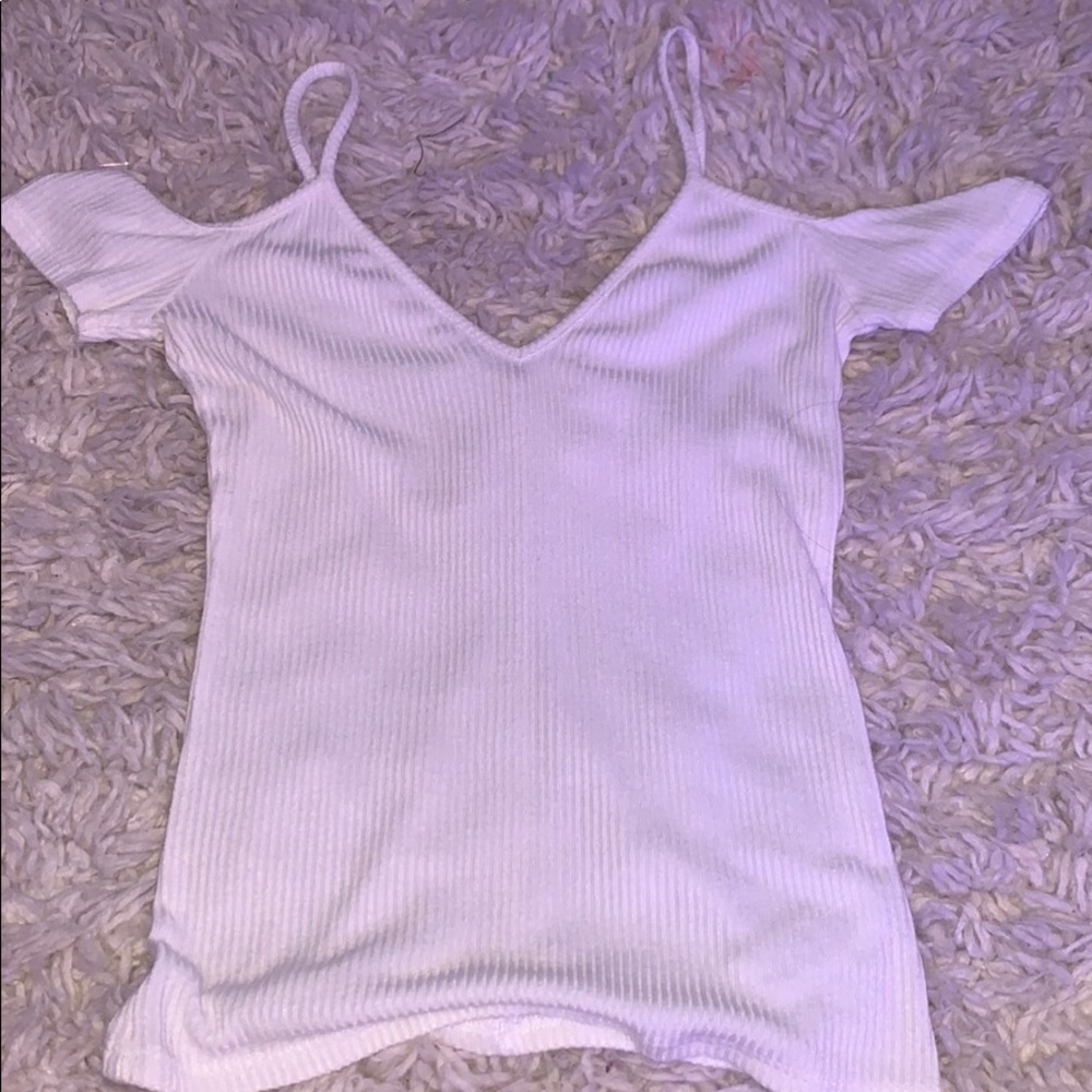 Project social x urban white open shoulder